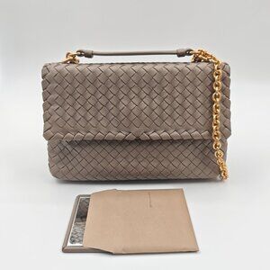 Bottega Veneta Olimpia leather corssbody bag light brown